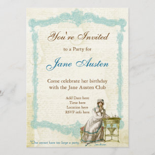 Jane Austen Custom Invitations