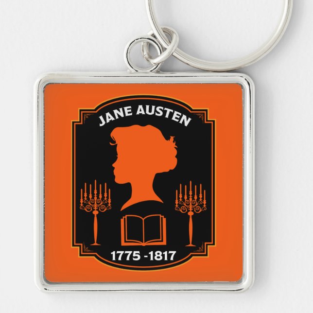 Jane Austen English Novelist Keychain (Front)