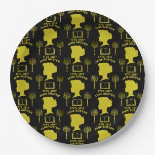 Jane Austen English Novelist Paper Plates