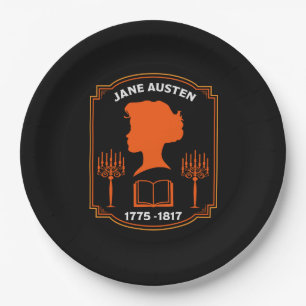 Jane Austen English Novelist Paper Plates