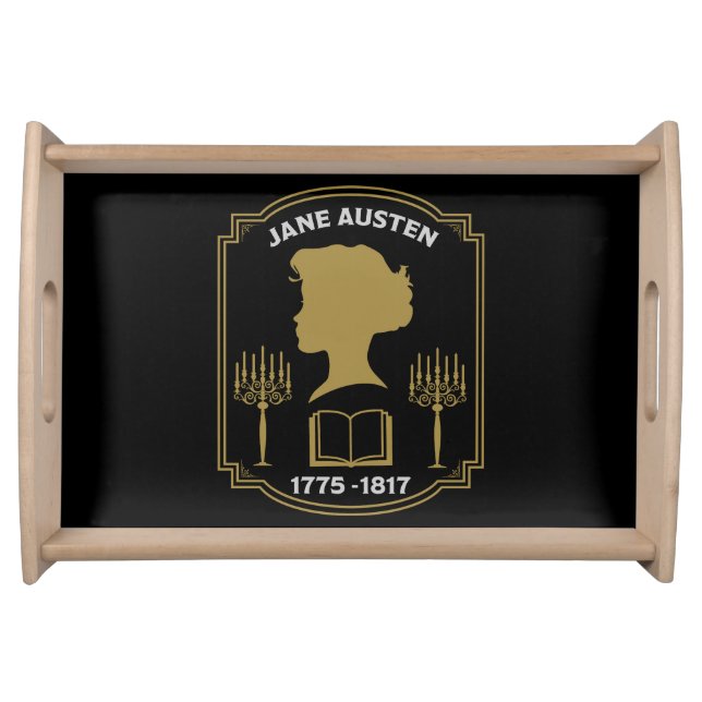 Jane Austen English Novelist Serving Tray (Front)