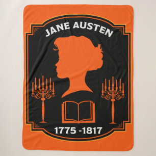 Jane Austen English Novelist Sherpa Blanket