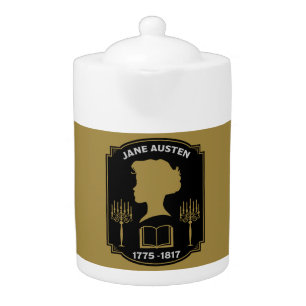 Jane Austen English Novelist Teapot
