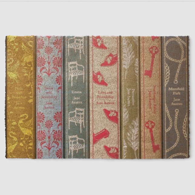 Jane Austen Fiber Doormat (Front)