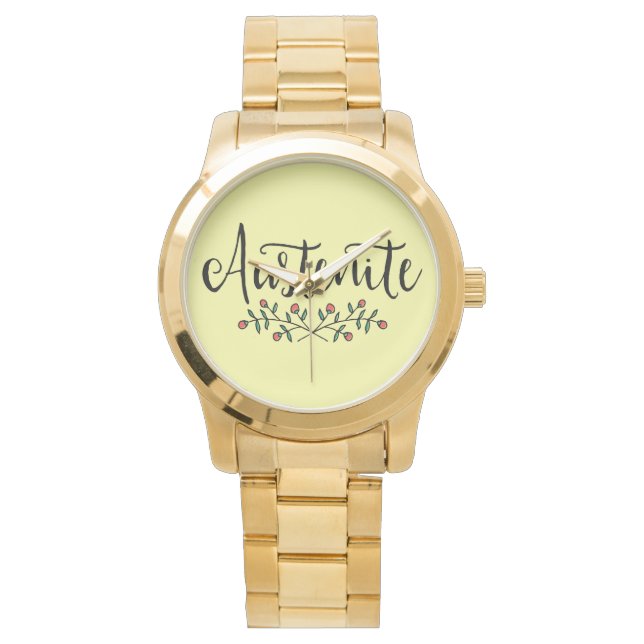 Jane Austen Floral Austenite Watch (Front)