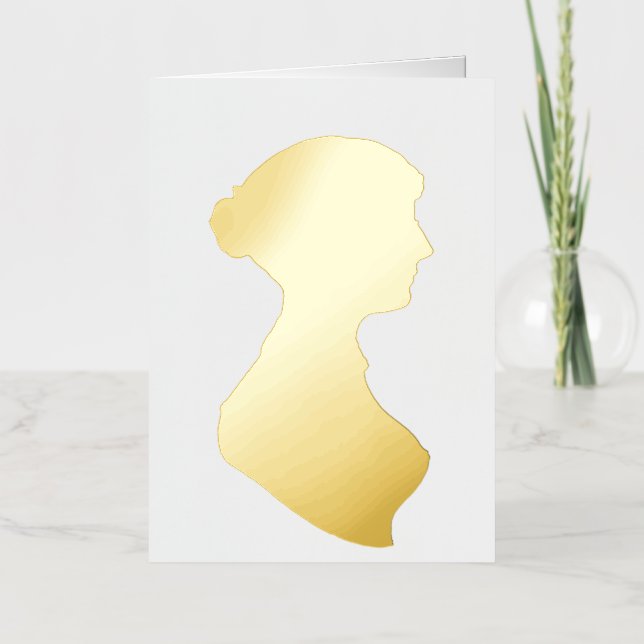 Jane Austen Foil Holiday Card (Front)