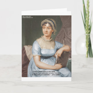 Jane Austen Friendship/Love/Balm Love Quote Gifts Card