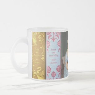 Jane Austen Frosted Glass Coffee Mug