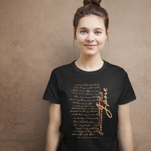 Jane Austen Handwriting T_Shirt