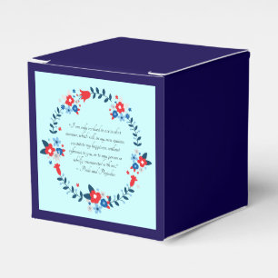 Jane Austen Happiness Quote, Pride and Prejudice Favor Boxes