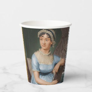 Jane Austen & Her Novels Paper Cups