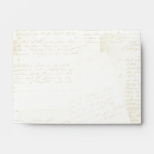 Jane Austen Inspired Antique Script Evelopes #2 Envelope