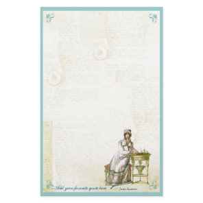 Jane Austen Inspired Custom Stationery