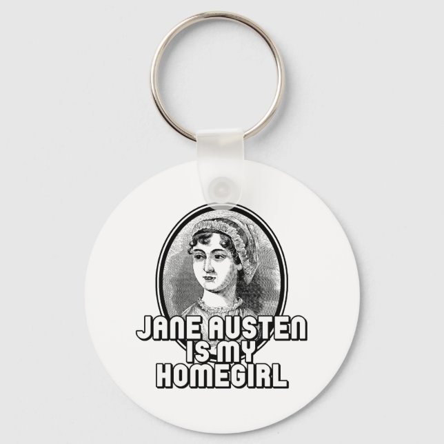 Jane Austen Keychain (Front)