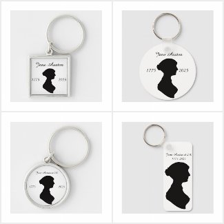 Jane Austen keychains