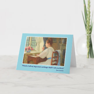 Jane Austen Letter Card
