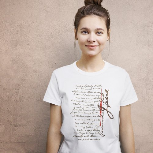 Jane Austen Letter T_Shirt