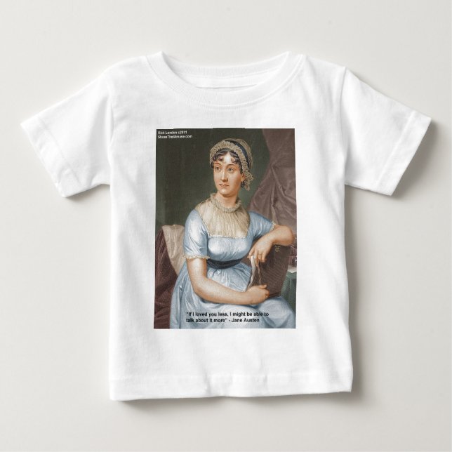 Jane Austen Loved U Less Quote On Gifts & Cards Baby T-Shirt (Front)