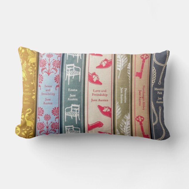 Jane Austen Lumbar Pillow (Front)