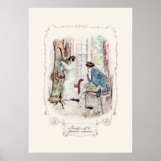 Jane Austen Mansfield Park Illustration Print
