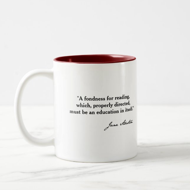 Jane Austen Mansfield Park Mug (Left)
