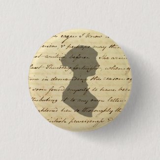Jane Austen manuscript button