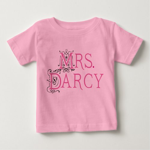 Jane Austen Mrs Darcy Gift Baby T_Shirt