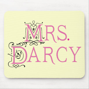 Jane Austen Mrs Darcy Gift Mouse Pad