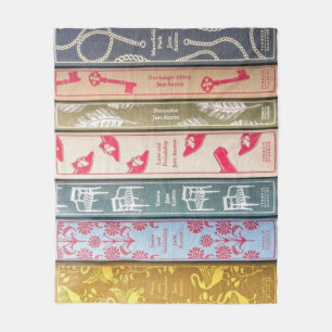 Jane Austen novel Throw Blanket