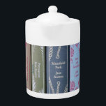 Jane Austen novels are my cup of tea Teapot<br><div class="desc">Perfect gift for Jane Austen lovers. Her six novels graces this mug for those who can say,  "My cup of tea" abut the literature.</div>