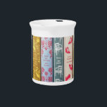 Jane Austen novels  Beverage Pitcher<br><div class="desc">When you need a boost of coffee or the pickup of tea and sympathy, this is the pitcher you want to use!. Just think of Jane Austen's novels and escape for at least the time it takes to sip your drink. It makes a great gift for any classic literature lover...</div>