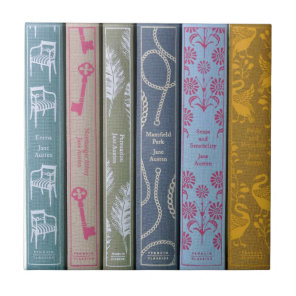 Jane Austen Novels  Ceramic Tile