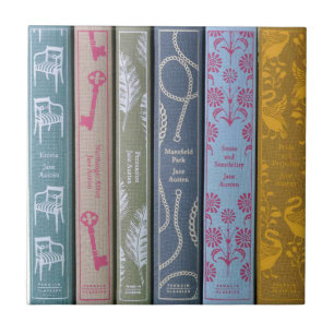 Jane Austen Novels Ceramic Tile