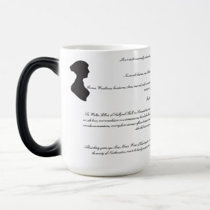 Jane Austen Novels' First LInes Color Morph Mug