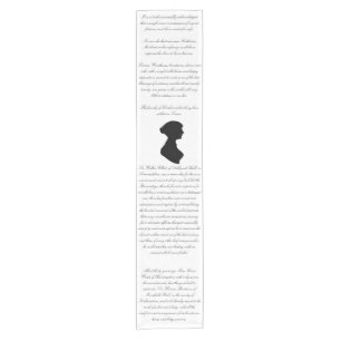 Jane Austen Novels' First Lines Short Table Runner