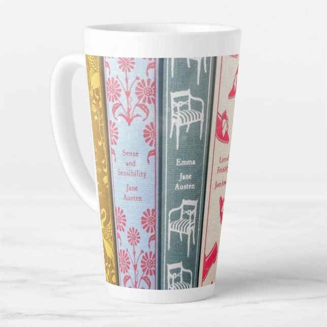 Jane Austen Novels  Latte Mug (Left Angle)
