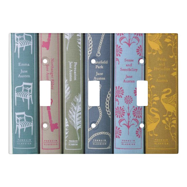 Jane Austen' novels Light Switch Cover (Front)