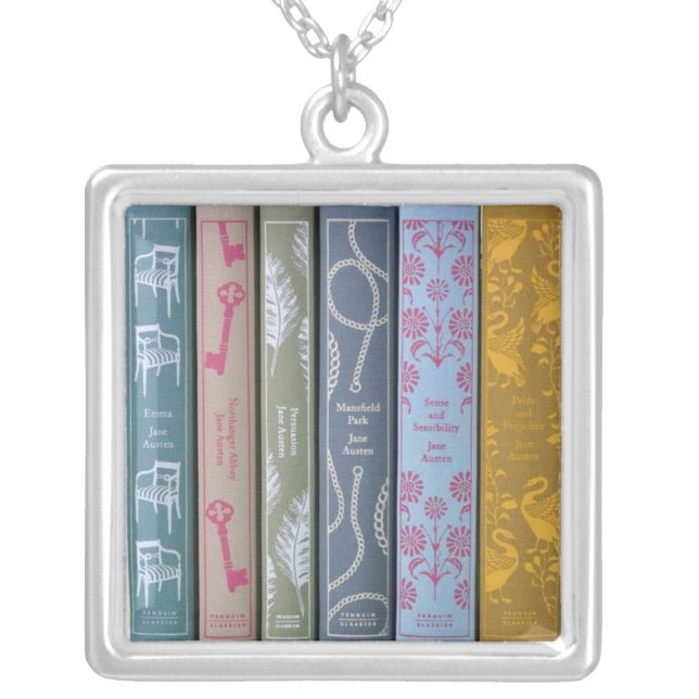 Jane Austen Novels Necklace (Front)