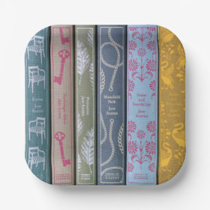 Jane Austen Novels Paper Plates
