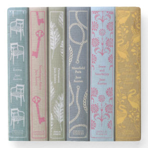 Jane Austen Novels  Stone Coaster