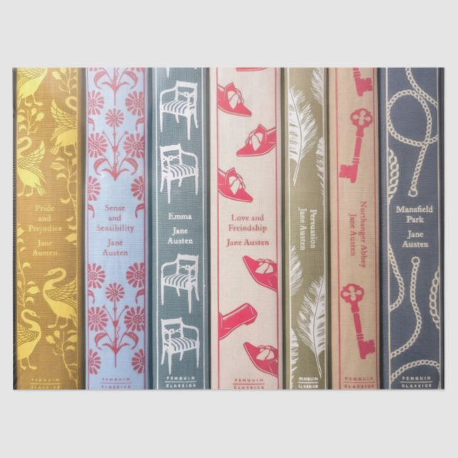 Jane Austen Novels Tissue Paper (Front)