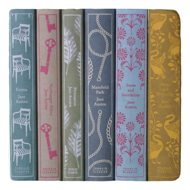 Jane Austen Novels  Trivet (Front)