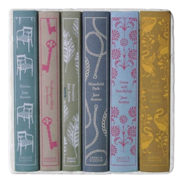 Jane Austen novels  Trivet (Front)