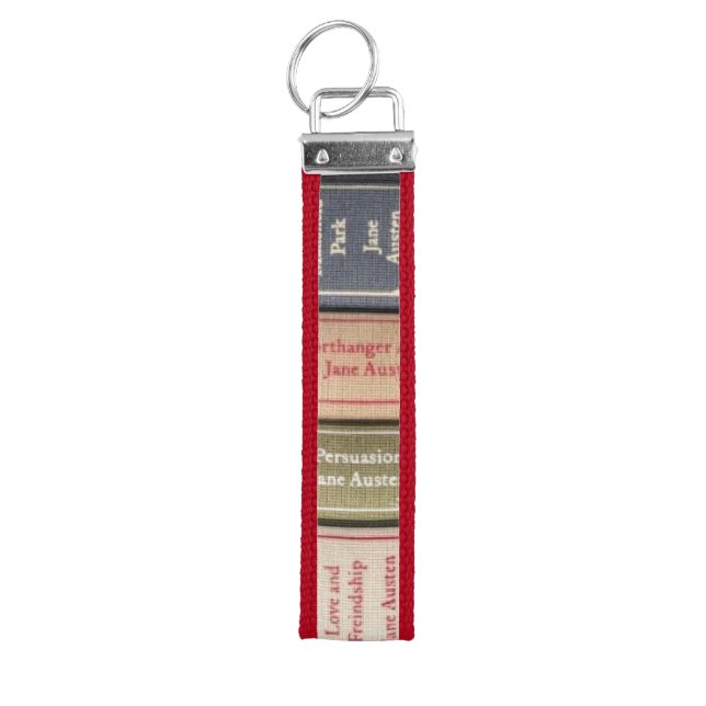 Jane Austen Novels Wrist Keychain (Keys on Top)