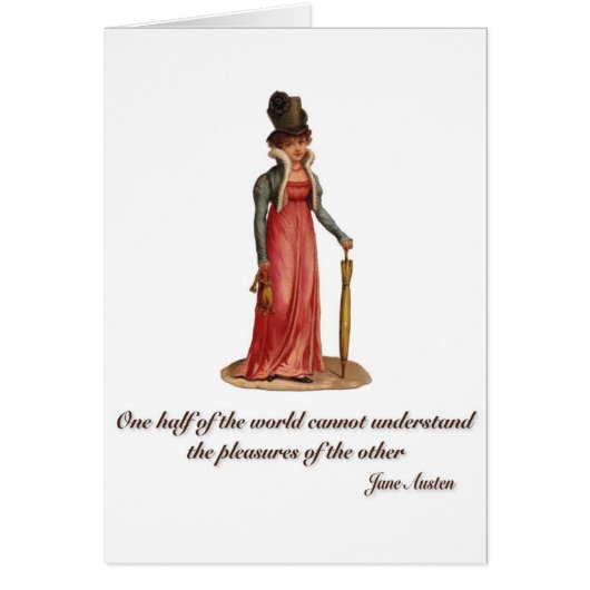 Jane Austen on Misunderstanding Cards (Front)