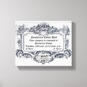 Jane Austen: Pemberley Estate Ball Canvas Print