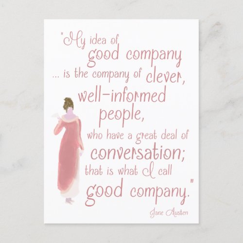 Jane Austen Persuasion Quote Birthday Card