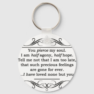 Jane Austen Persuasion Quote Keychain