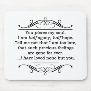 Jane Austen Persuasion Quote Mouse Pad