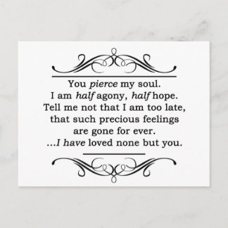 Jane Austen Persuasion Quote Postcard